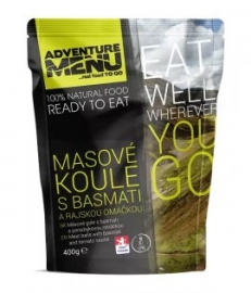 Adventure Menu Masové koule s basmati a rajskou omáčkou